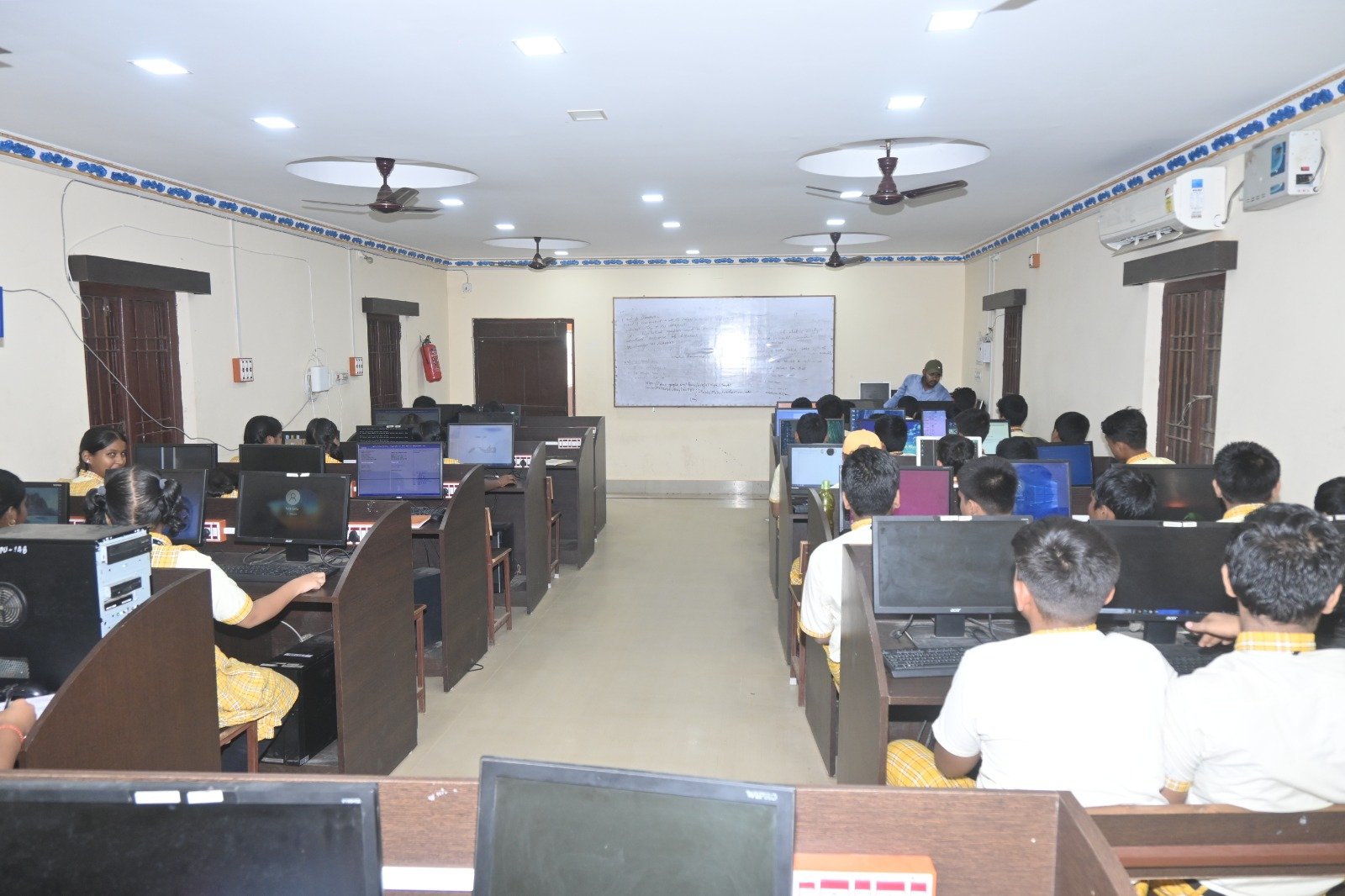 Students Using Computers in Computer Laboratory