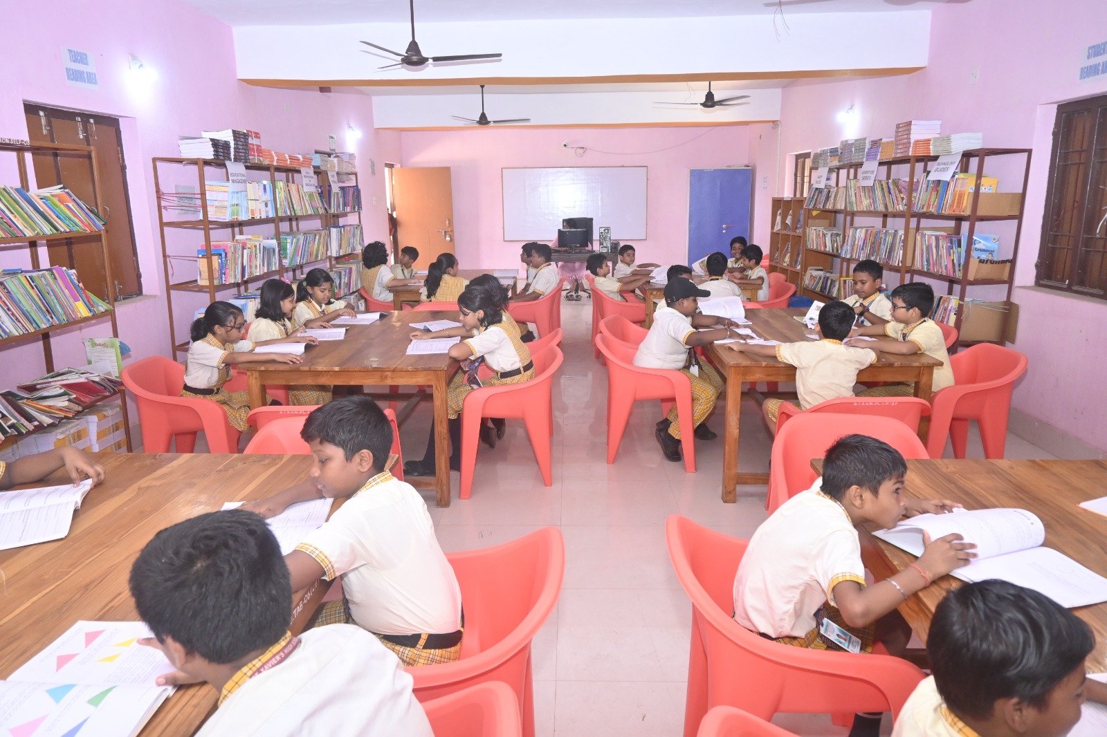 School Library Interior